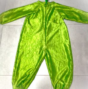 Kids Costumes to Hire - Lime Green Crushed Tafeta Onesie - CHILD